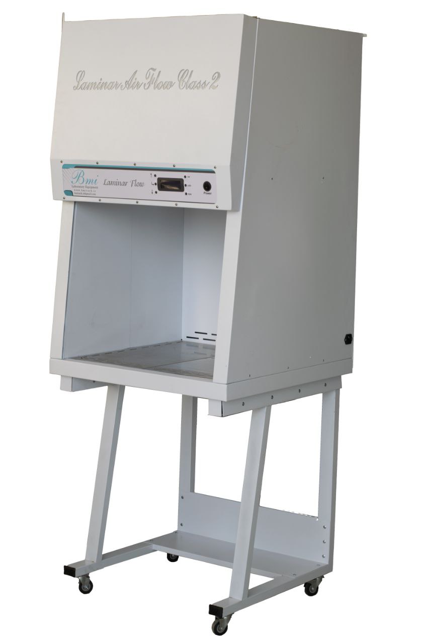 هود لامینار کلاس ۲ با کف استیل ۳۰۴ و فیلتر HEPA